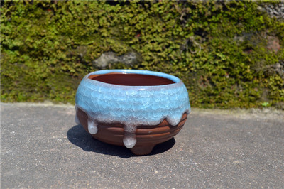 廠家直銷冰裂花盆 多肉花盆 專利產品 冰裂流釉花盆 家居花盆073 圖片_高清大圖 