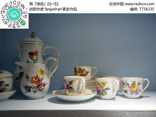 彩繪陶瓷咖啡茶具高清圖片下載 紅動(dòng)網(wǎng)